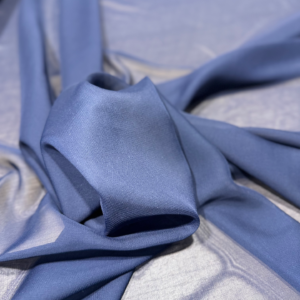 Gasa de seda azul marino