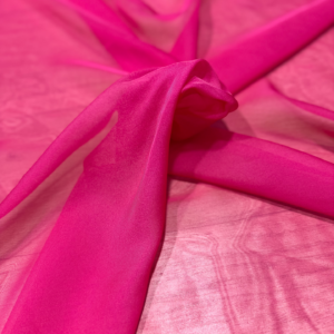 Gasa de seda fucsia