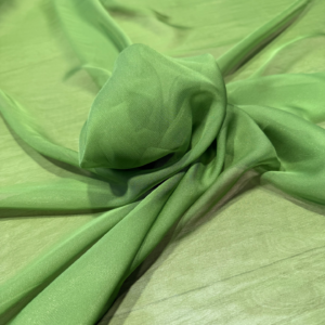 Gasa de seda verde pera
