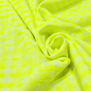 Vichy seersucker amarillo fosforito