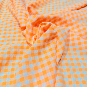 Vichy seersucker naranja