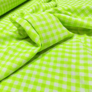 Vichy seersucker verde fluor