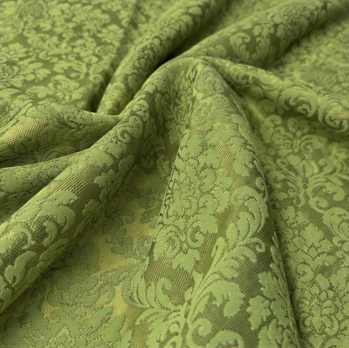 Brocado Alcudia verde musgo – vista 3