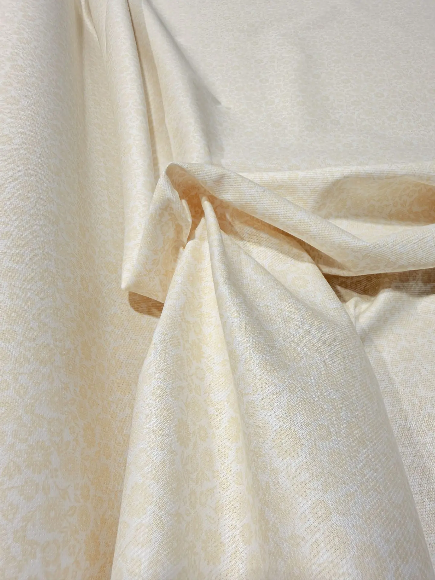 Algodón piqué flor beige – imagen 3