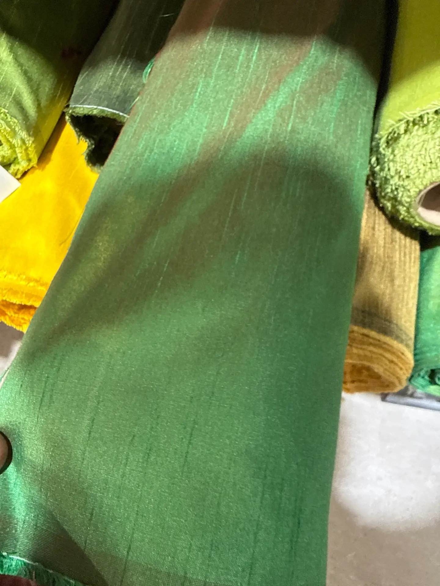 Seda salvaje verde Andalucía