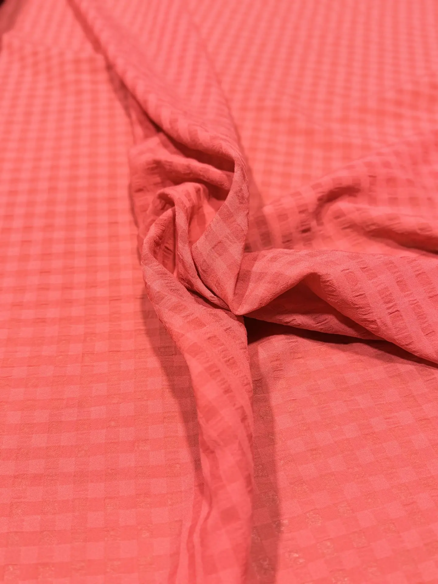 Vichy seersucker rojo – imagen 3