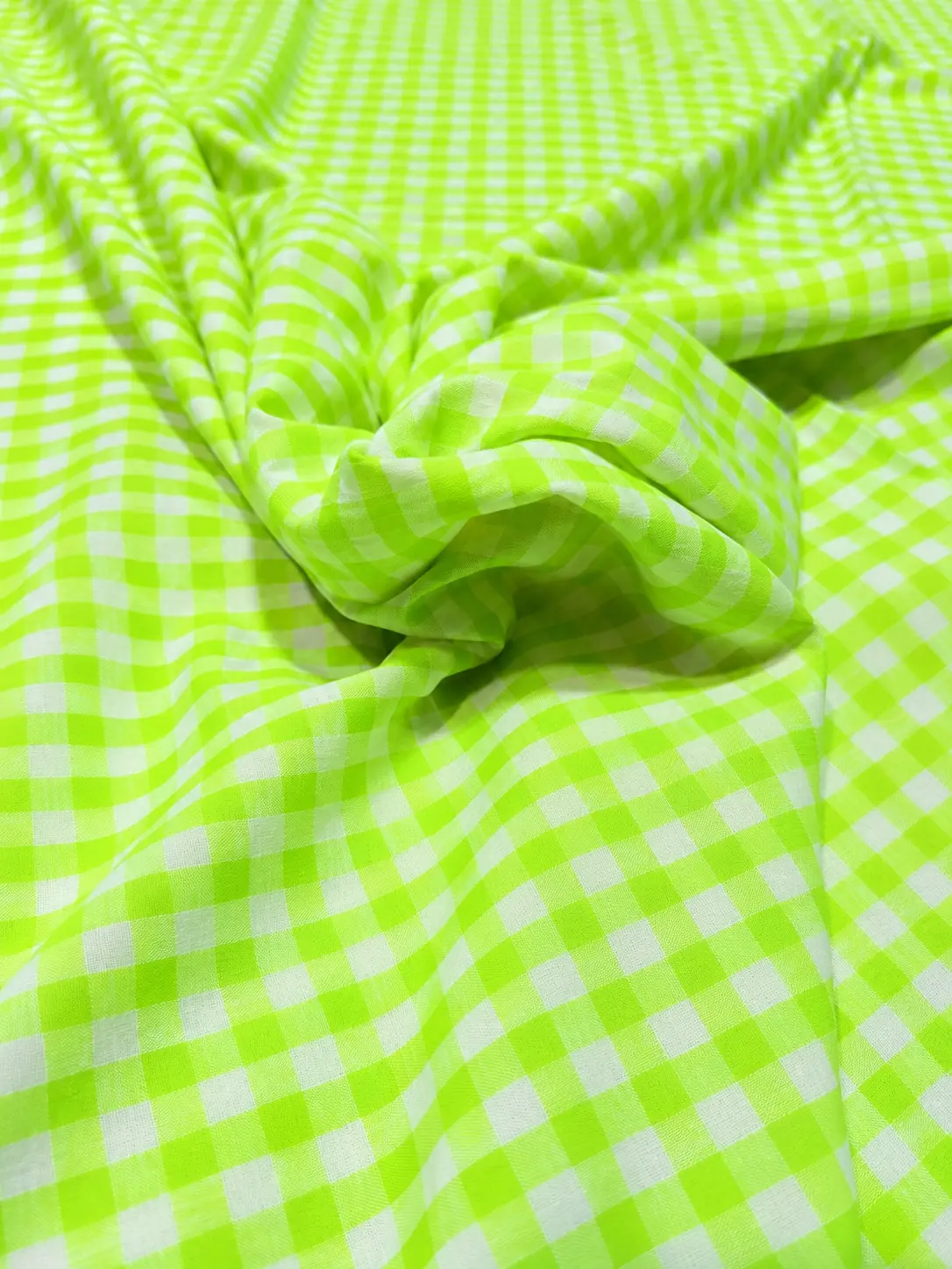 Vichy seersucker verde fluor – imagen 2